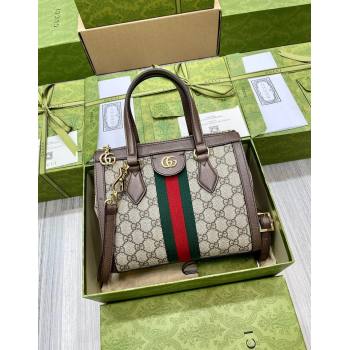Gucci Ophidia Small GG Canvas Tote Bag 547551 Beige/Brown 2025 (DLH-250808087)