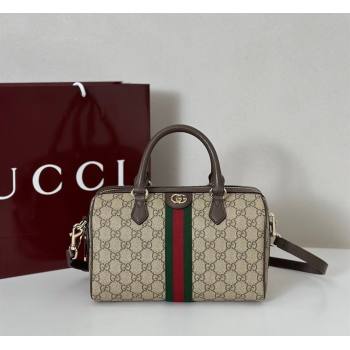 Gucci Ophidia GG Canvas Medium boston bag Brown 2025 836825 (DLH-250808057)