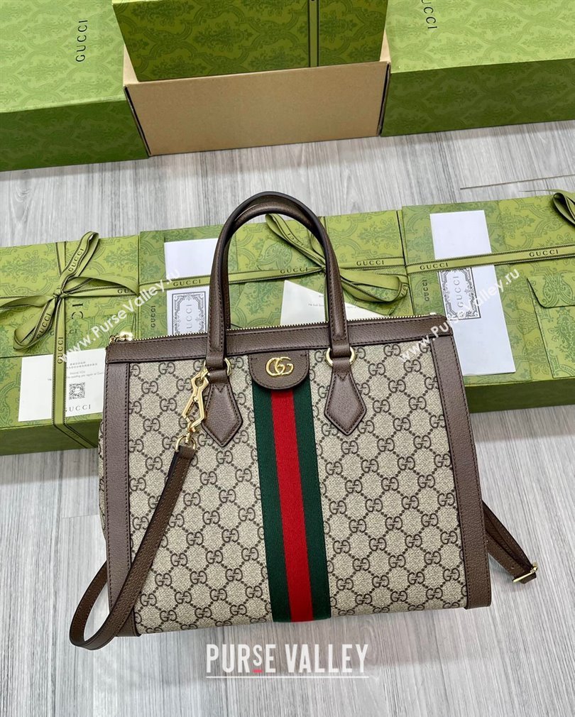 Gucci Ophidia Large GG Canvas Tote Bag 524537 2025 (DLH-250808090)