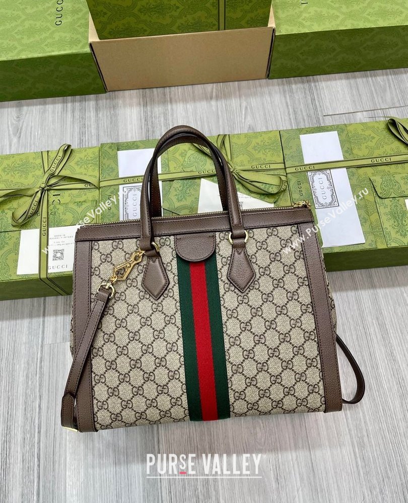 Gucci Ophidia Large GG Canvas Tote Bag 524537 2025 (DLH-250808090)