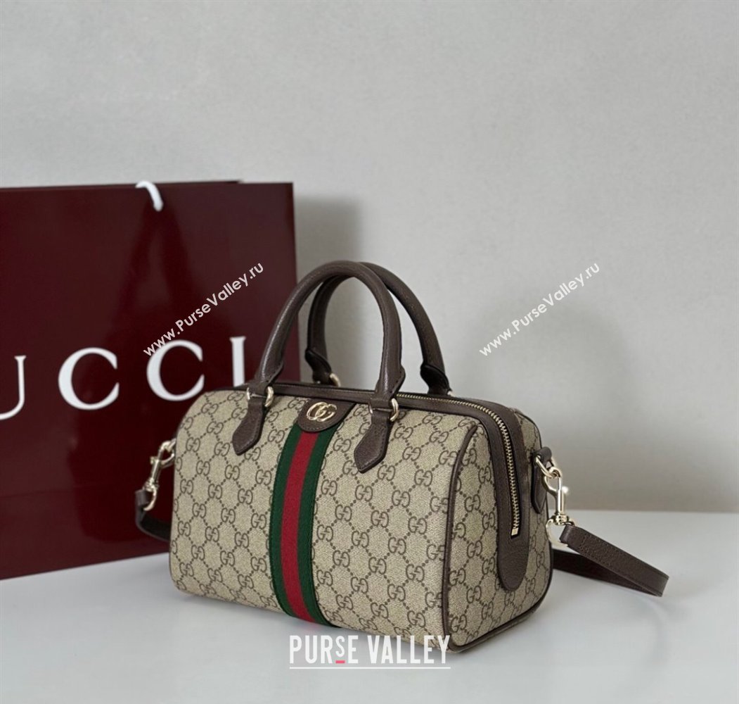 Gucci Ophidia GG Canvas Medium boston bag Brown 2025 836825 (DLH-250808057)