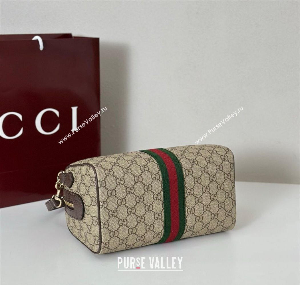 Gucci Ophidia GG Canvas Medium boston bag Brown 2025 836825 (DLH-250808057)