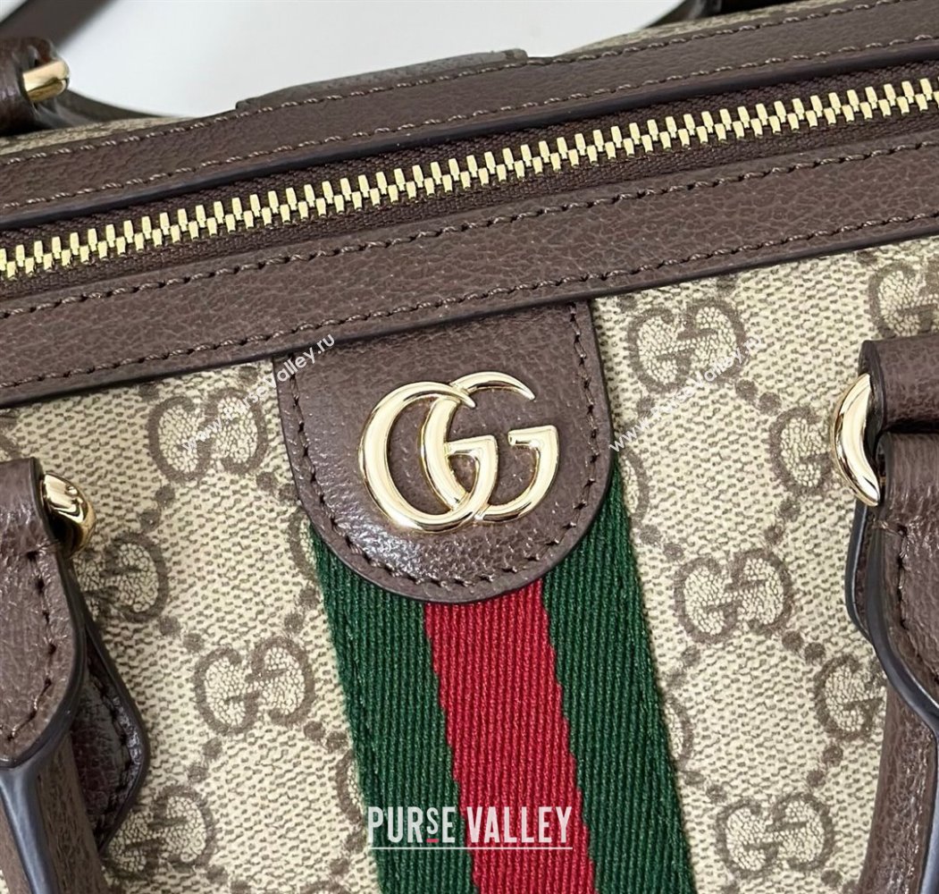 Gucci Ophidia GG Canvas Medium boston bag Brown 2025 836825 (DLH-250808057)