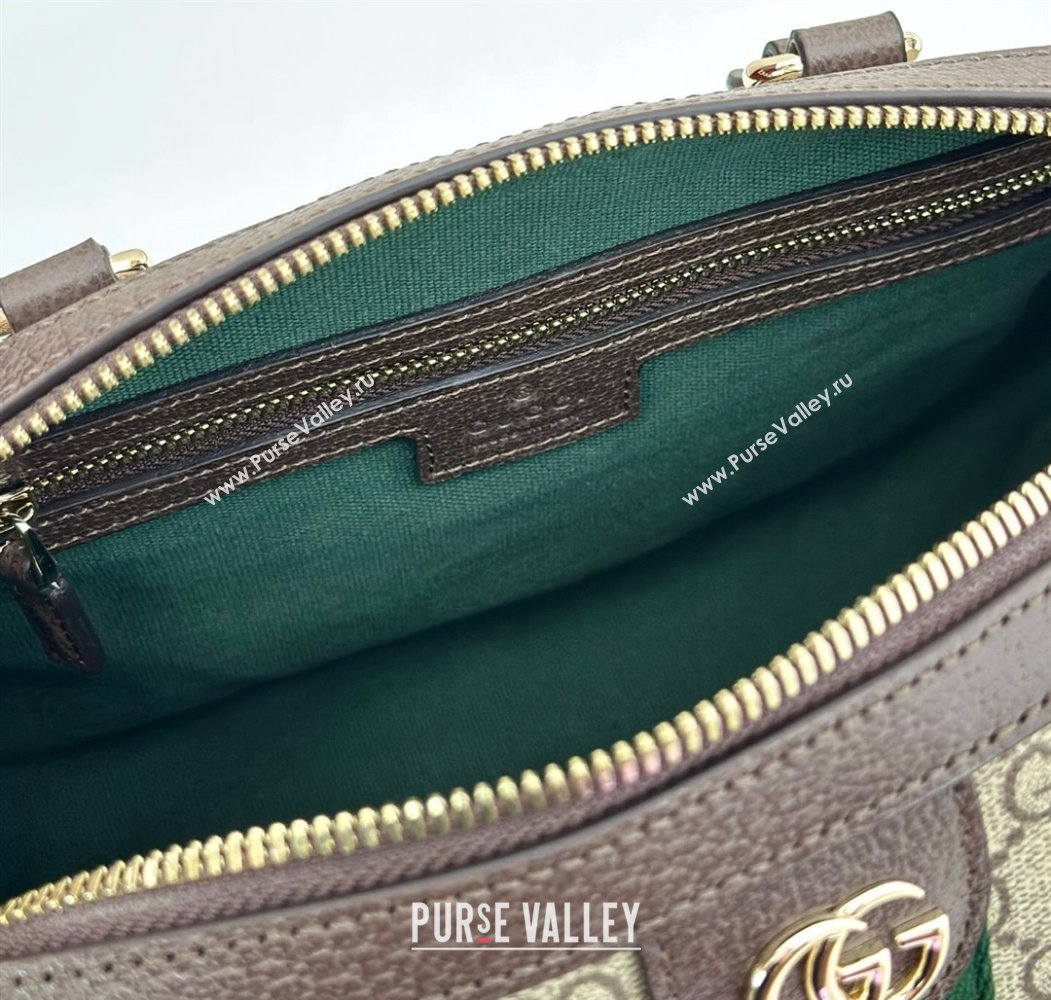 Gucci Ophidia GG Canvas Medium boston bag Brown 2025 836825 (DLH-250808057)