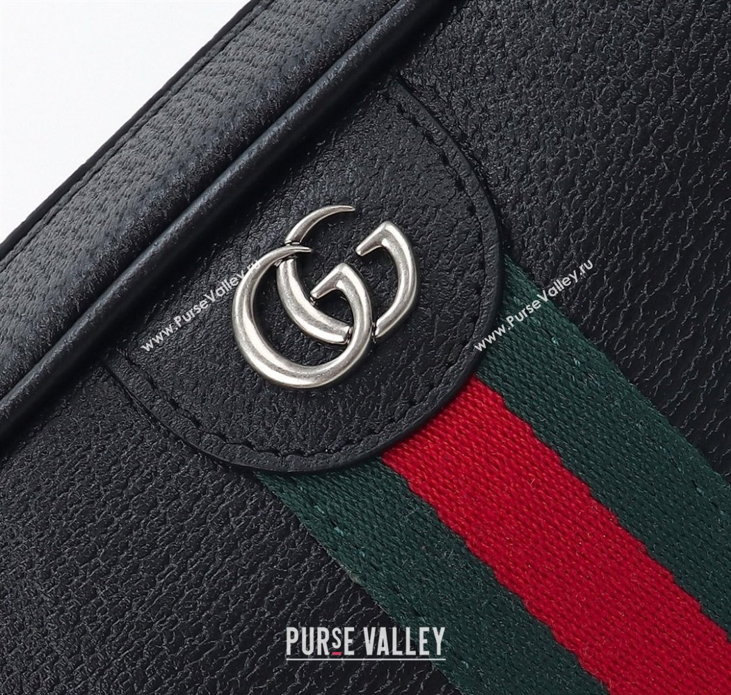 Gucci Mens Ophidia Leather medium messenger crossbody bag Black 2025 834468 (DLH-250808059)