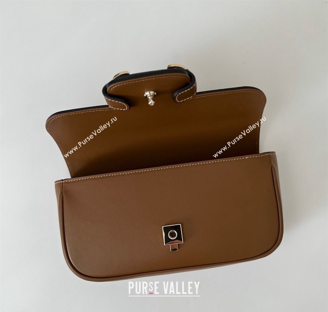 Gucci Horsebit 1955 Leather Small Top Handle Bag Brown 815206 2025 (DLH-250808051)