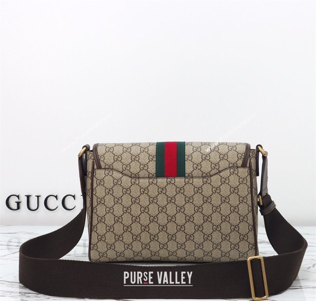 Gucci Mens Ophidia GG Canvas Medium messenger crossbody bag 2025 834467 (DLH-250808060)