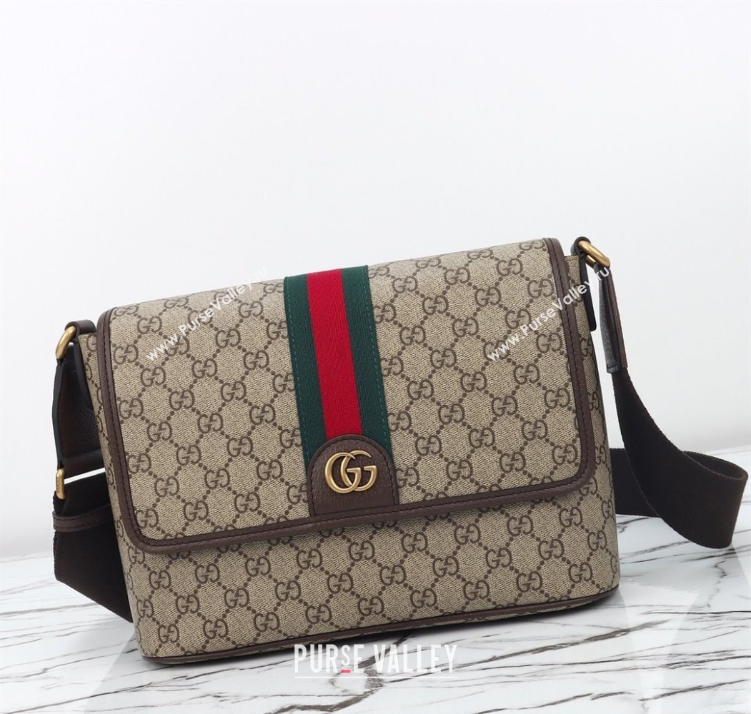 Gucci Mens Ophidia GG Canvas Medium messenger crossbody bag 2025 834467 (DLH-250808060)