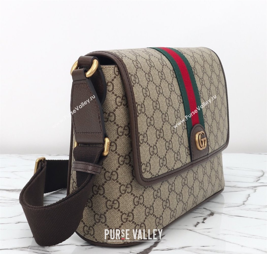 Gucci Mens Ophidia GG Canvas Medium messenger crossbody bag 2025 834467 (DLH-250808060)