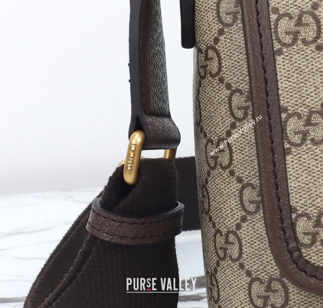 Gucci Mens Ophidia GG Canvas Medium messenger crossbody bag 2025 834467 (DLH-250808060)