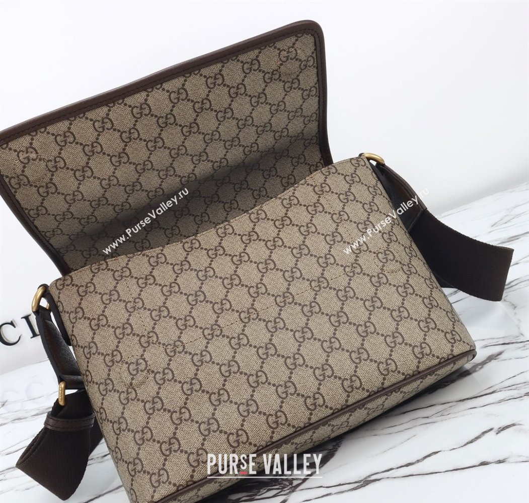 Gucci Mens Ophidia GG Canvas Medium messenger crossbody bag 2025 834467 (DLH-250808060)