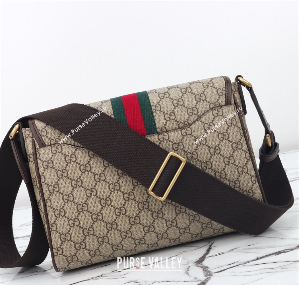 Gucci Mens Ophidia GG Canvas Medium messenger crossbody bag 2025 834467 (DLH-250808060)