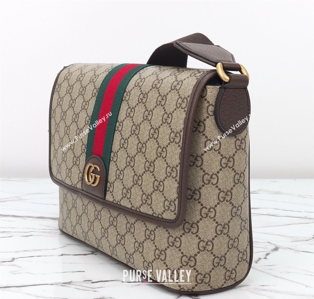 Gucci Mens Ophidia GG Canvas Medium messenger crossbody bag 2025 834467 (DLH-250808060)