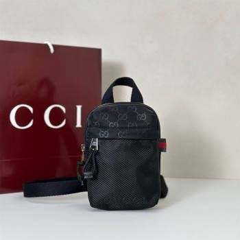Gucci Mens Nexus GG mini slingbag bag Black 2025 ‎834274 (DLH-250808098)