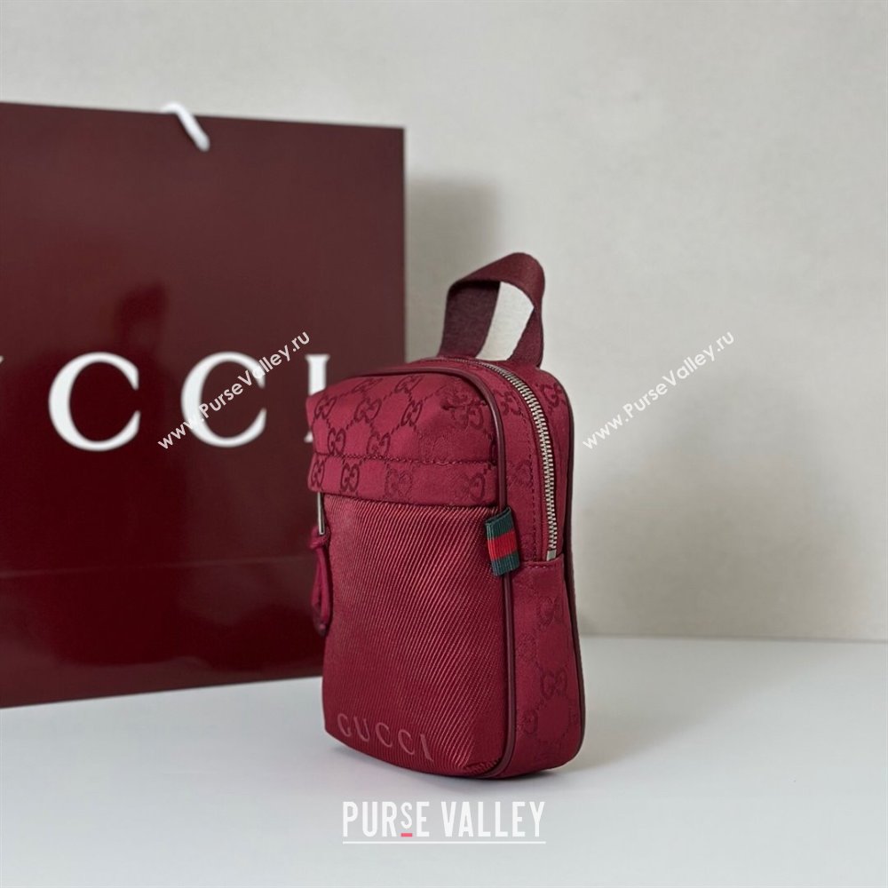 Gucci Mens Nexus GG mini slingbag bag Red 2025 ‎834274 (DLH-250808099)