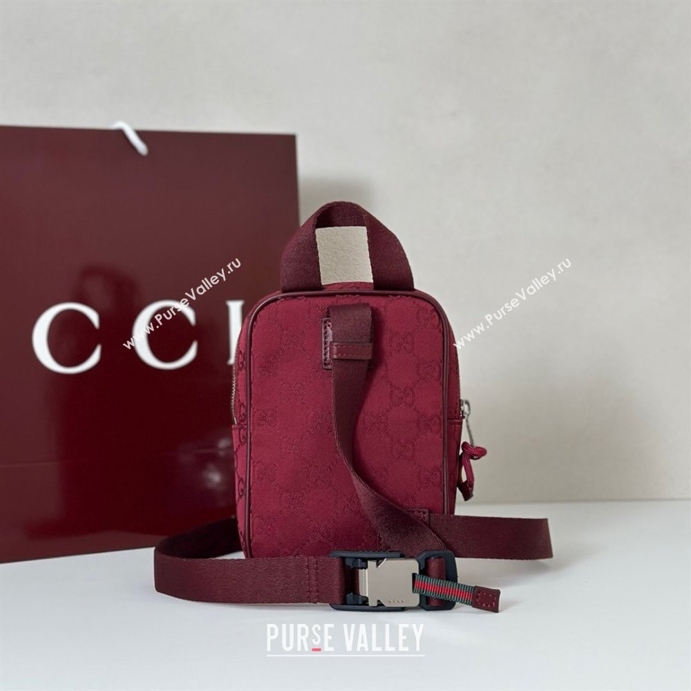 Gucci Mens Nexus GG mini slingbag bag Red 2025 ‎834274 (DLH-250808099)