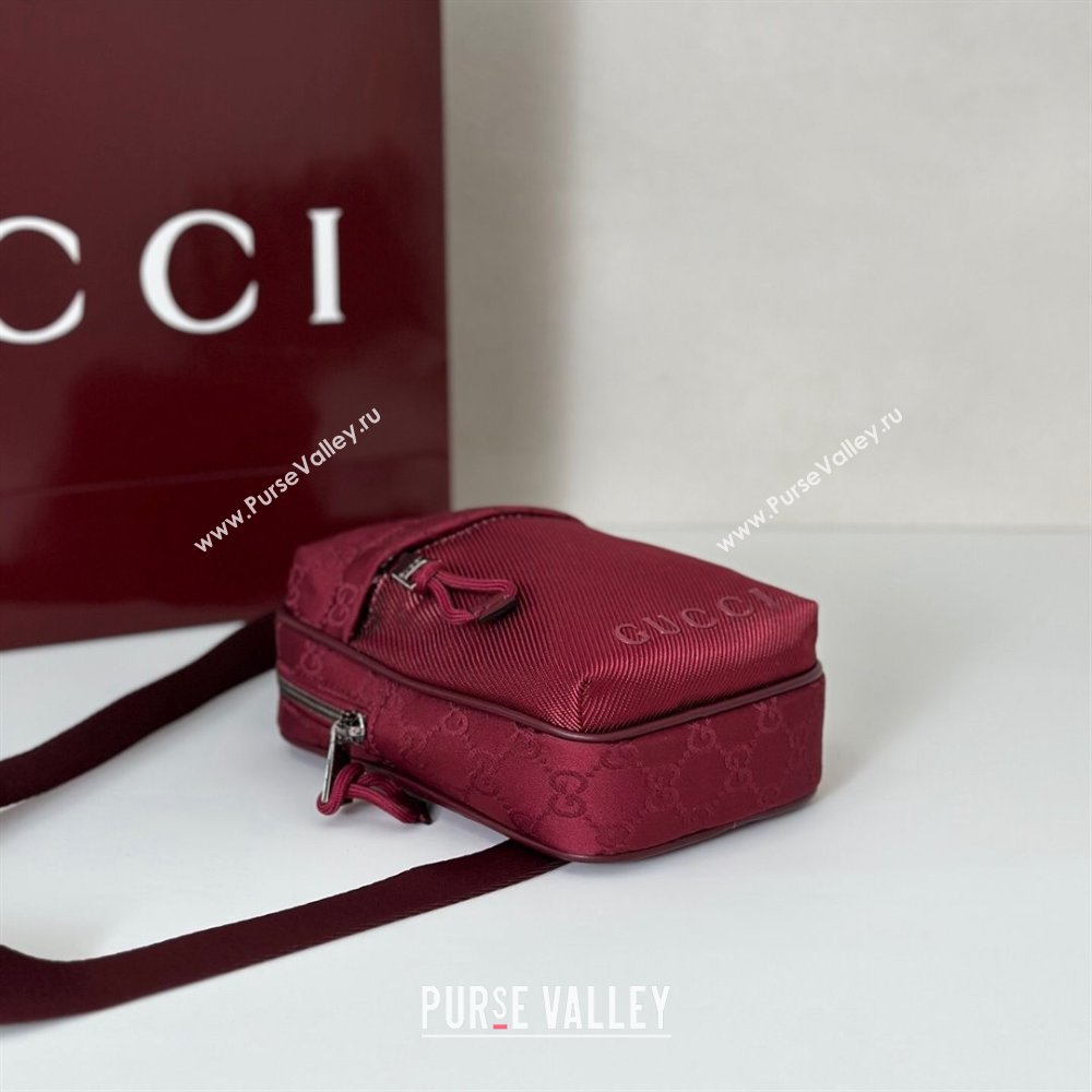 Gucci Mens Nexus GG mini slingbag bag Red 2025 ‎834274 (DLH-250808099)