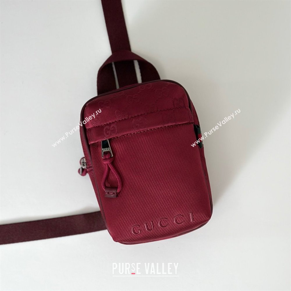 Gucci Mens Nexus GG mini slingbag bag Red 2025 ‎834274 (DLH-250808099)