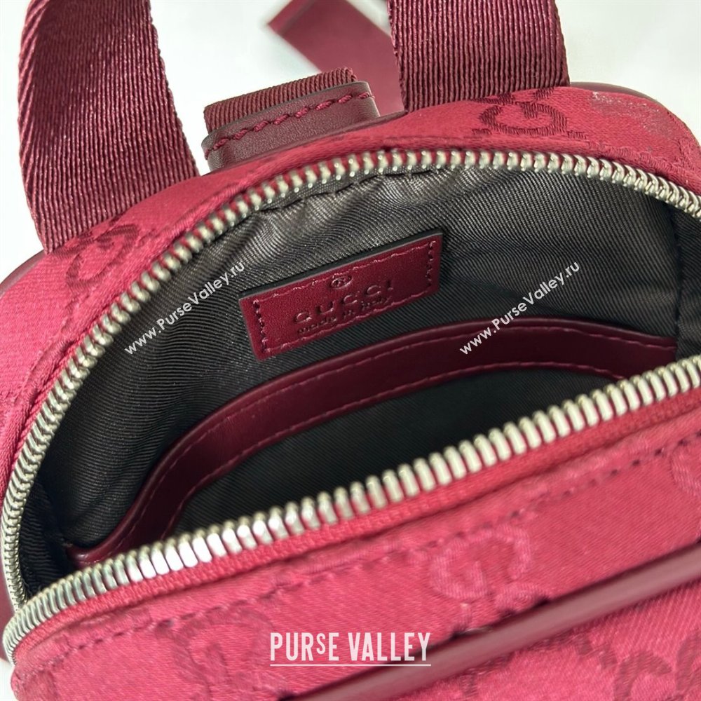 Gucci Mens Nexus GG mini slingbag bag Red 2025 ‎834274 (DLH-250808099)