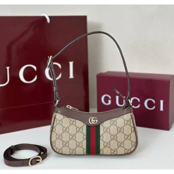 Gucci Ophidia GG Canvas mini shoulder bag Beige/Brown 2025 838465 (DLH-250930107)