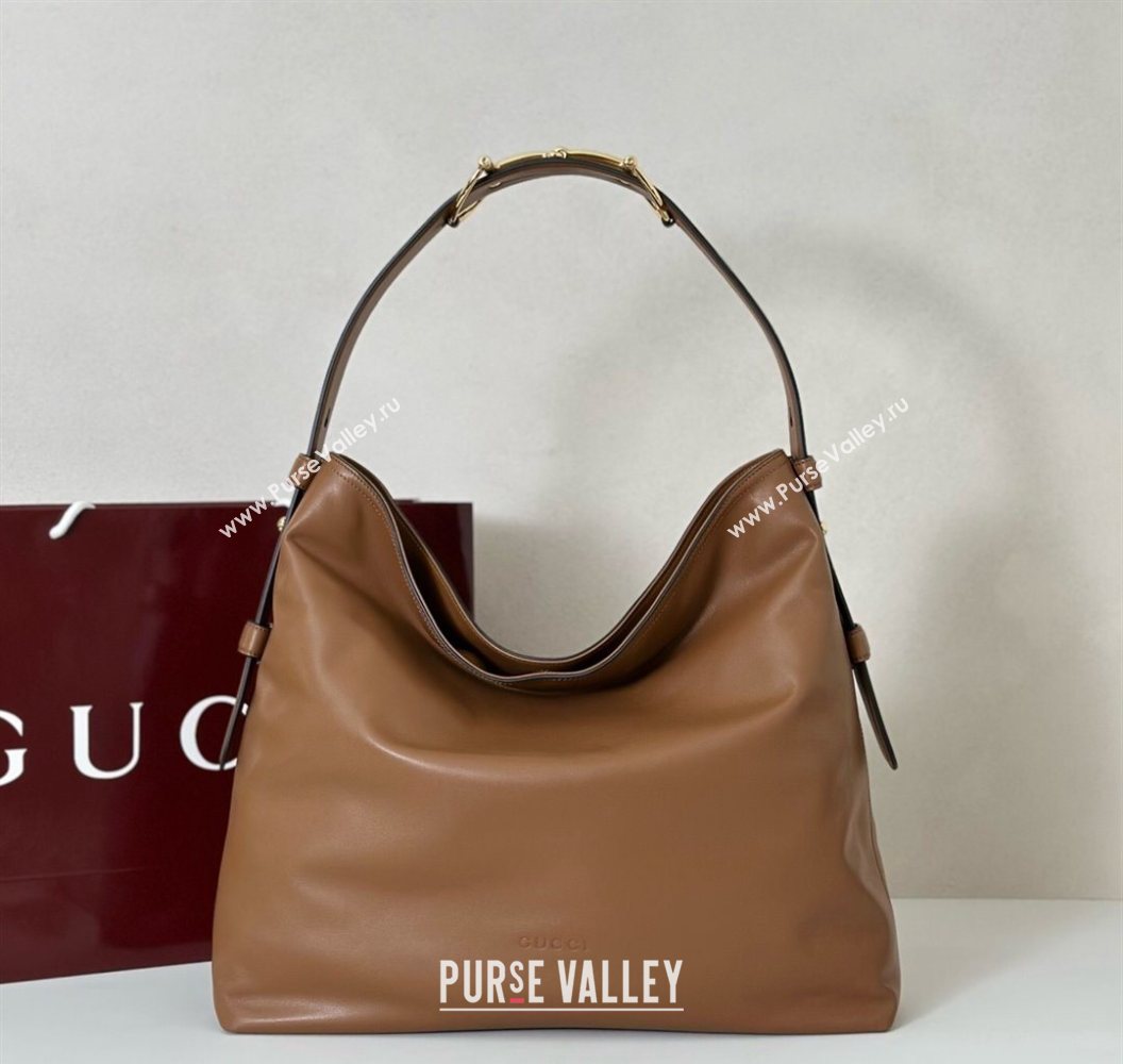 Gucci Beatrix Leather large tote bag Brown 2025 850546 (DLH-250930096)