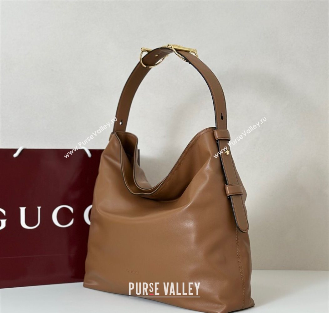 Gucci Beatrix Leather large tote bag Brown 2025 850546 (DLH-250930096)
