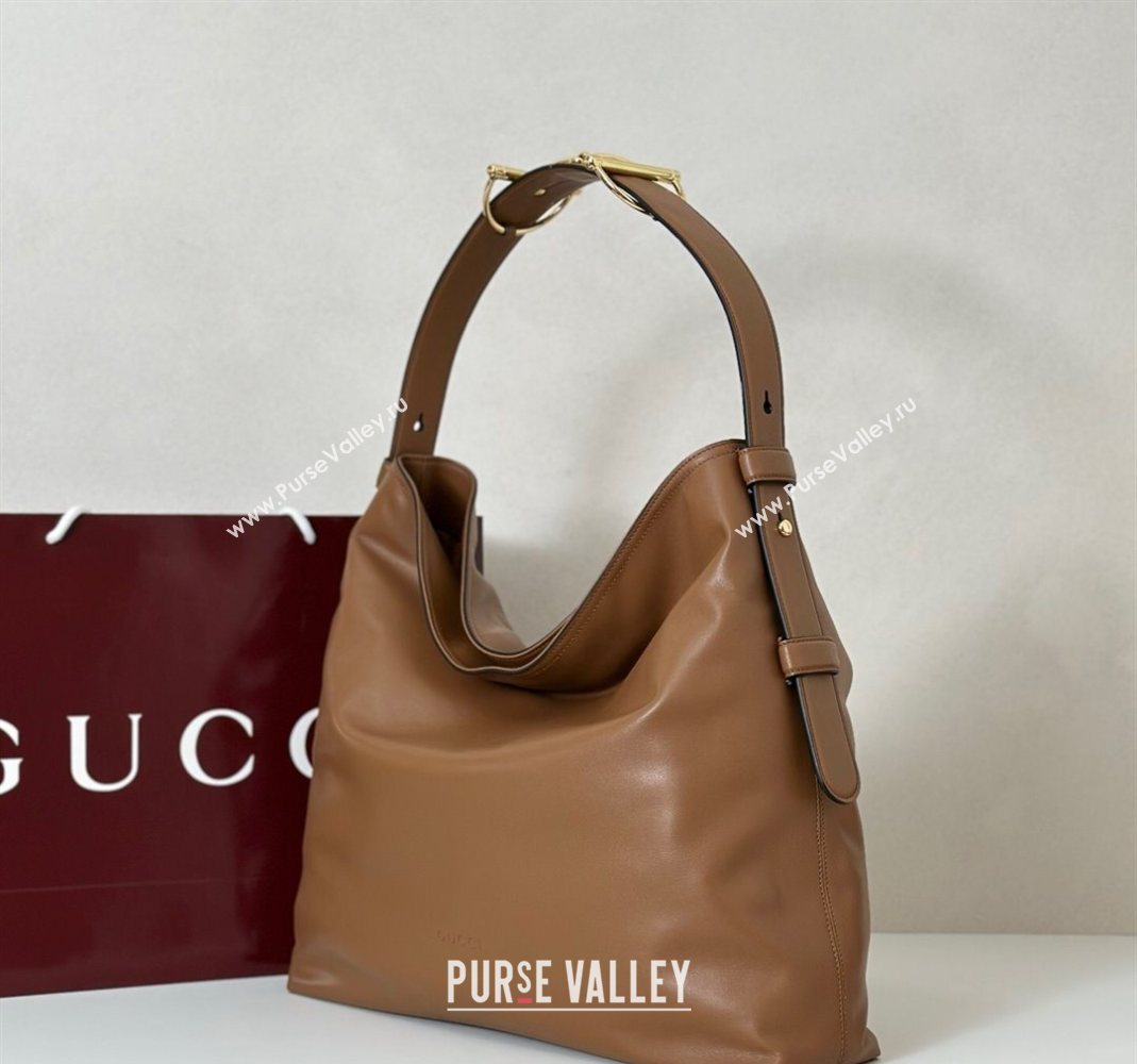 Gucci Beatrix Leather large tote bag Brown 2025 850546 (DLH-251124085)