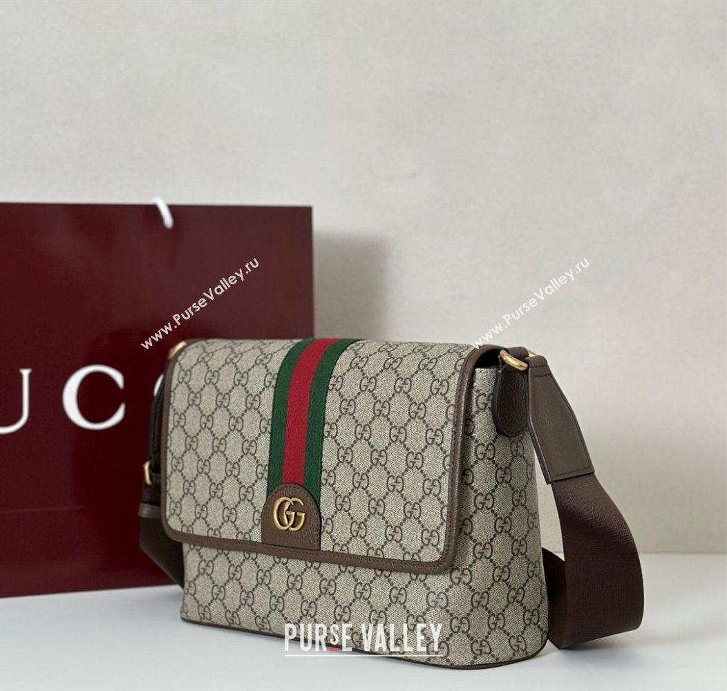 Gucci Mens Ophidia GG Canvas medium messenger bag 2025 834467 (DLH-250930109)