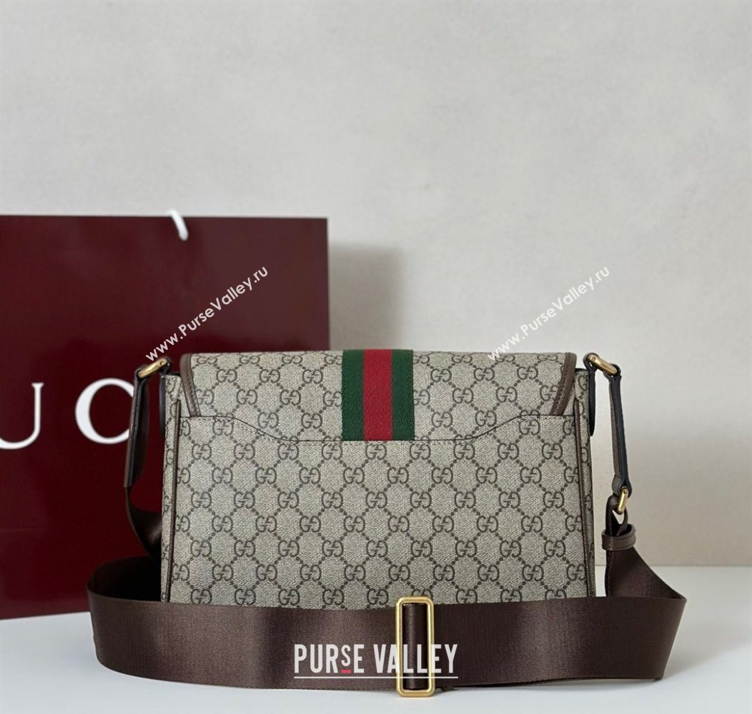 Gucci Mens Ophidia GG Canvas medium messenger bag 2025 834467 (DLH-250930109)