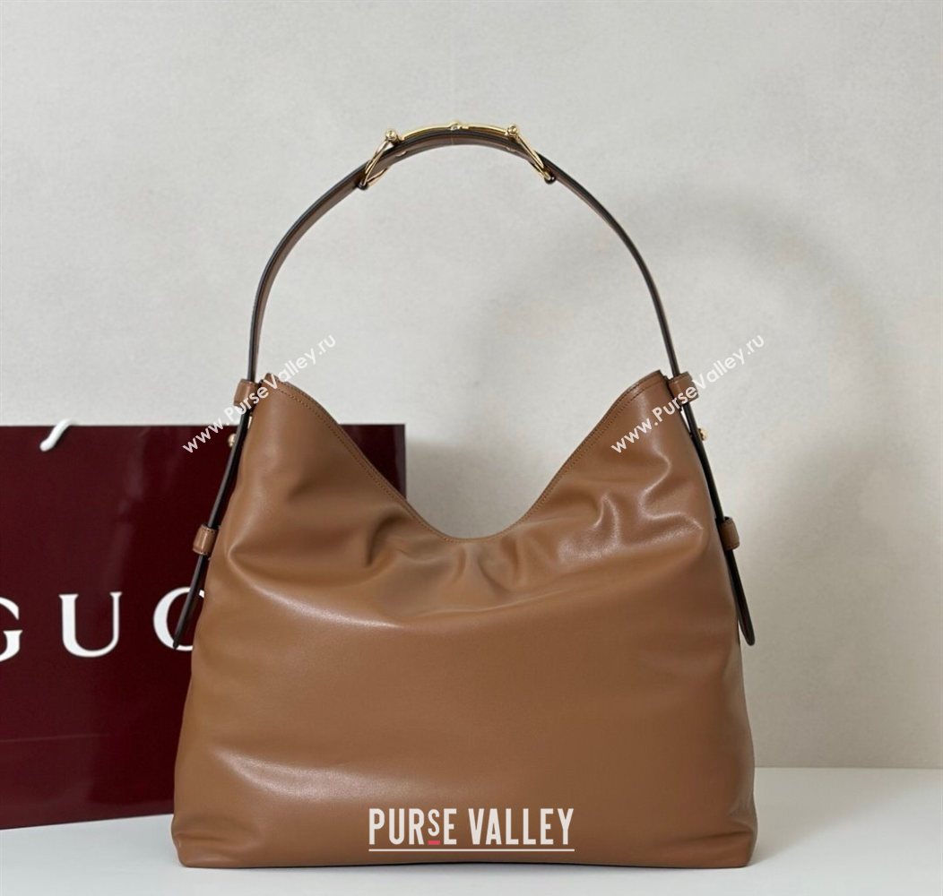 Gucci Beatrix Leather large tote bag Brown 2025 850546 (DLH-250930096)