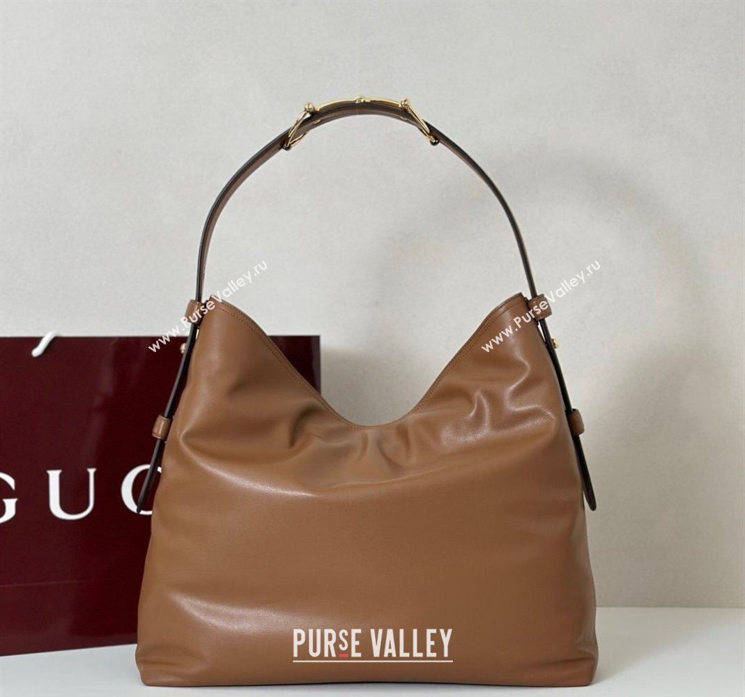 Gucci Beatrix Leather large tote bag Brown 2025 850546 (DLH-251124085)