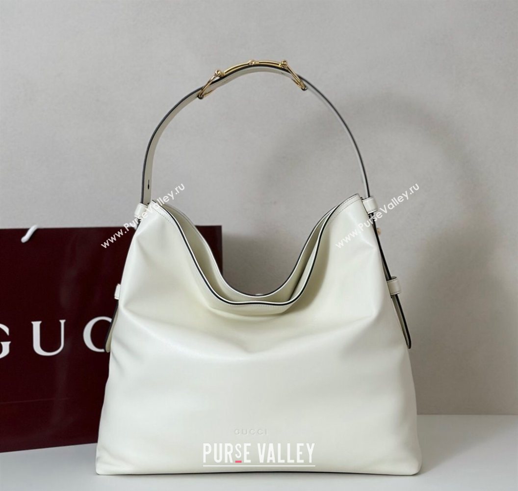 Gucci Beatrix Leather large tote bag White 2025 850546 (DLH-250930095)