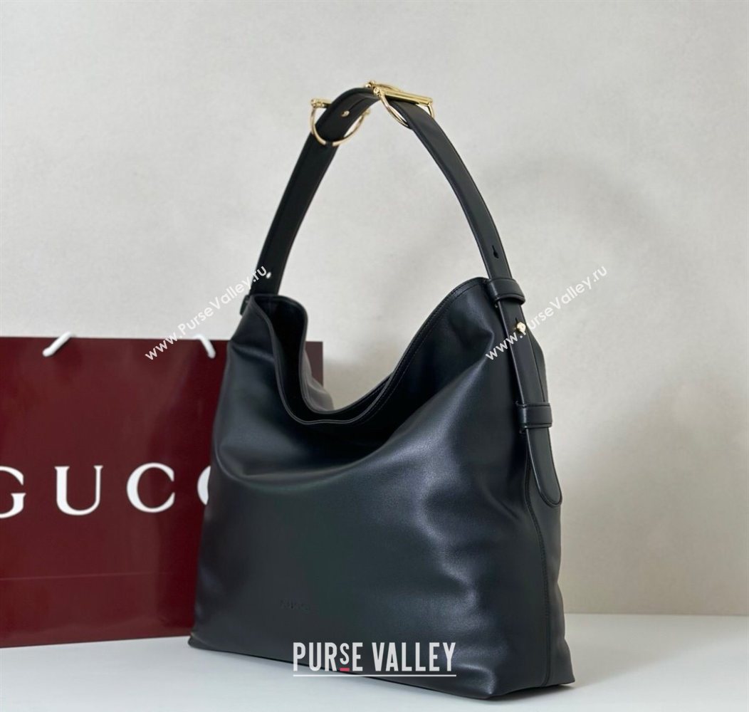 Gucci Beatrix Leather large tote bag Black 2025 850546 (DLH-250930097)