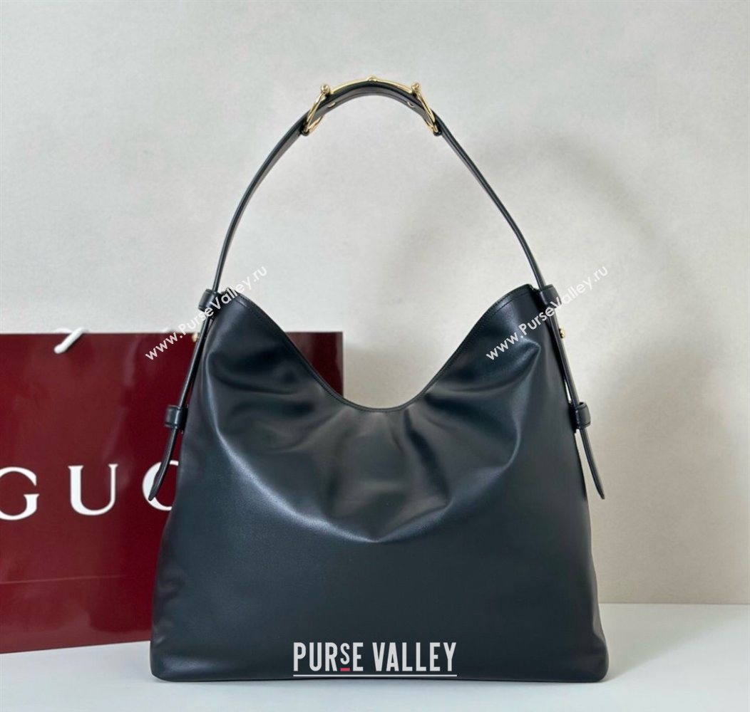 Gucci Beatrix Leather large tote bag Black 2025 850546 (DLH-250930097)