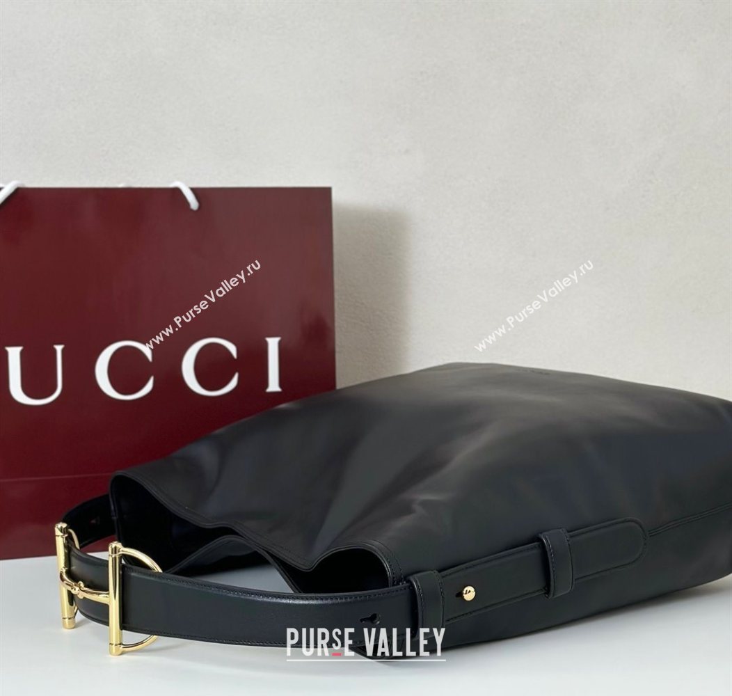 Gucci Beatrix Leather large tote bag Black 2025 850546 (DLH-250930097)