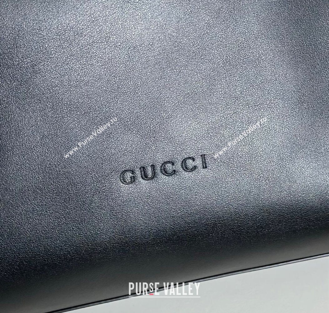 Gucci Beatrix Leather large tote bag Black 2025 850546 (DLH-250930097)
