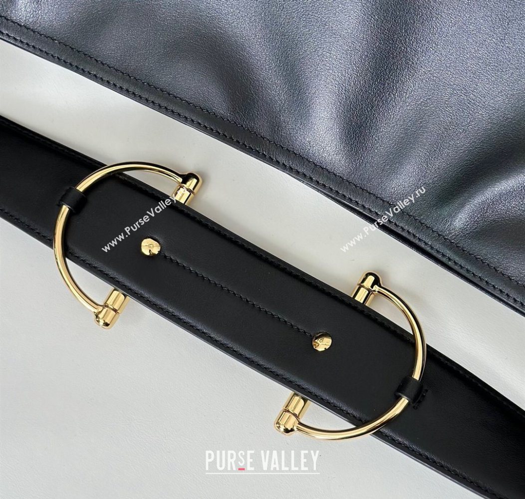 Gucci Beatrix Leather large tote bag Black 2025 850546 (DLH-250930097)