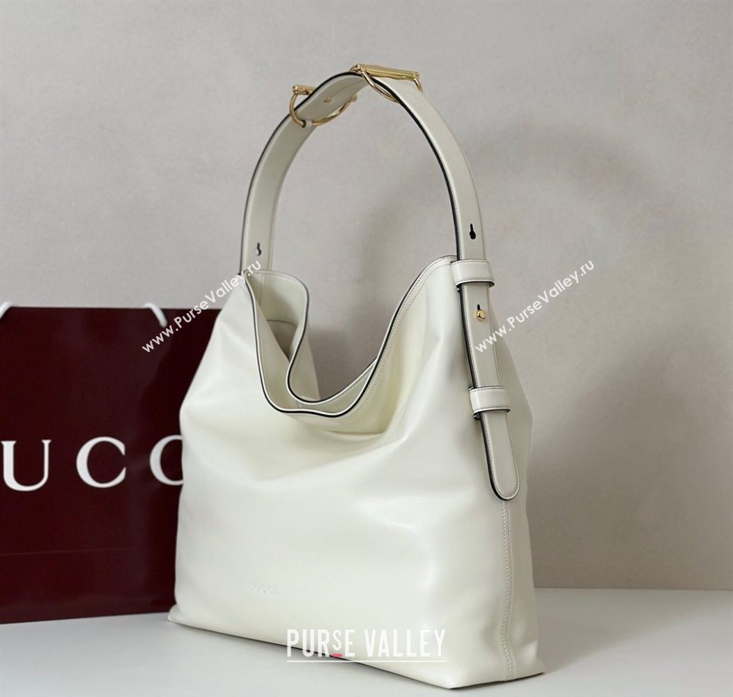 Gucci Beatrix Leather large tote bag White 2025 850546 (DLH-250930095)