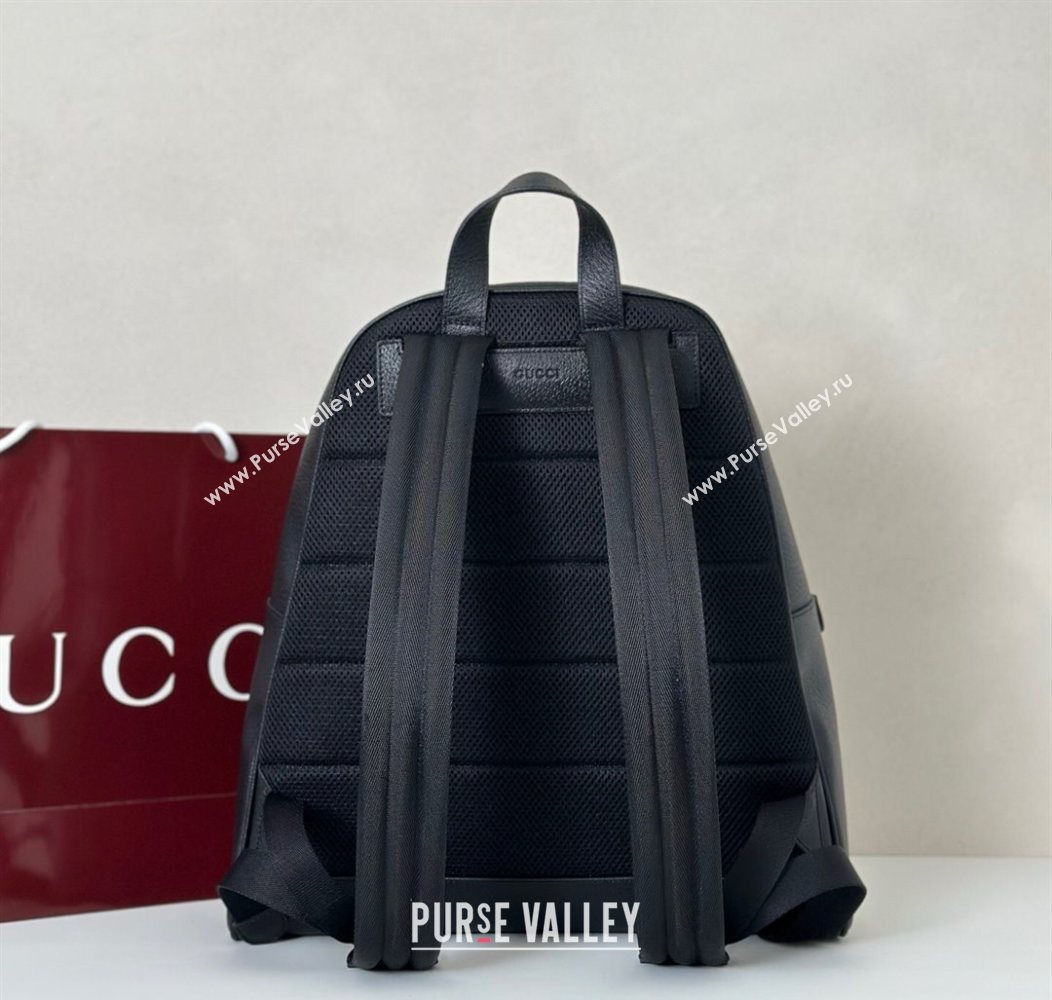 Gucci Ophidia Leather medium backpack bag Black 2025 834466 (DLH-250930098)