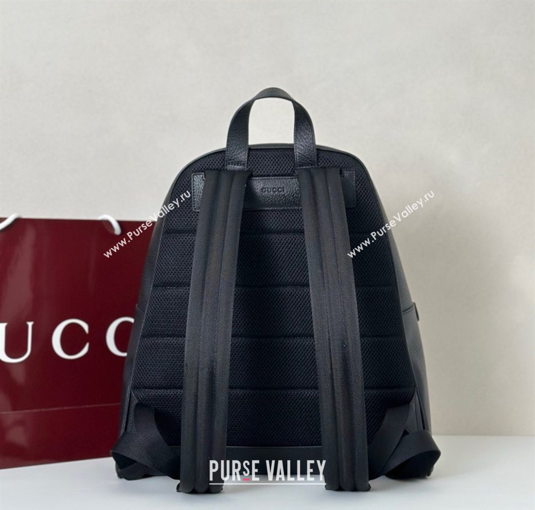 Gucci Mens Ophidia Leather medium backpack bag Black 2025 834466 (DLH-250930098)