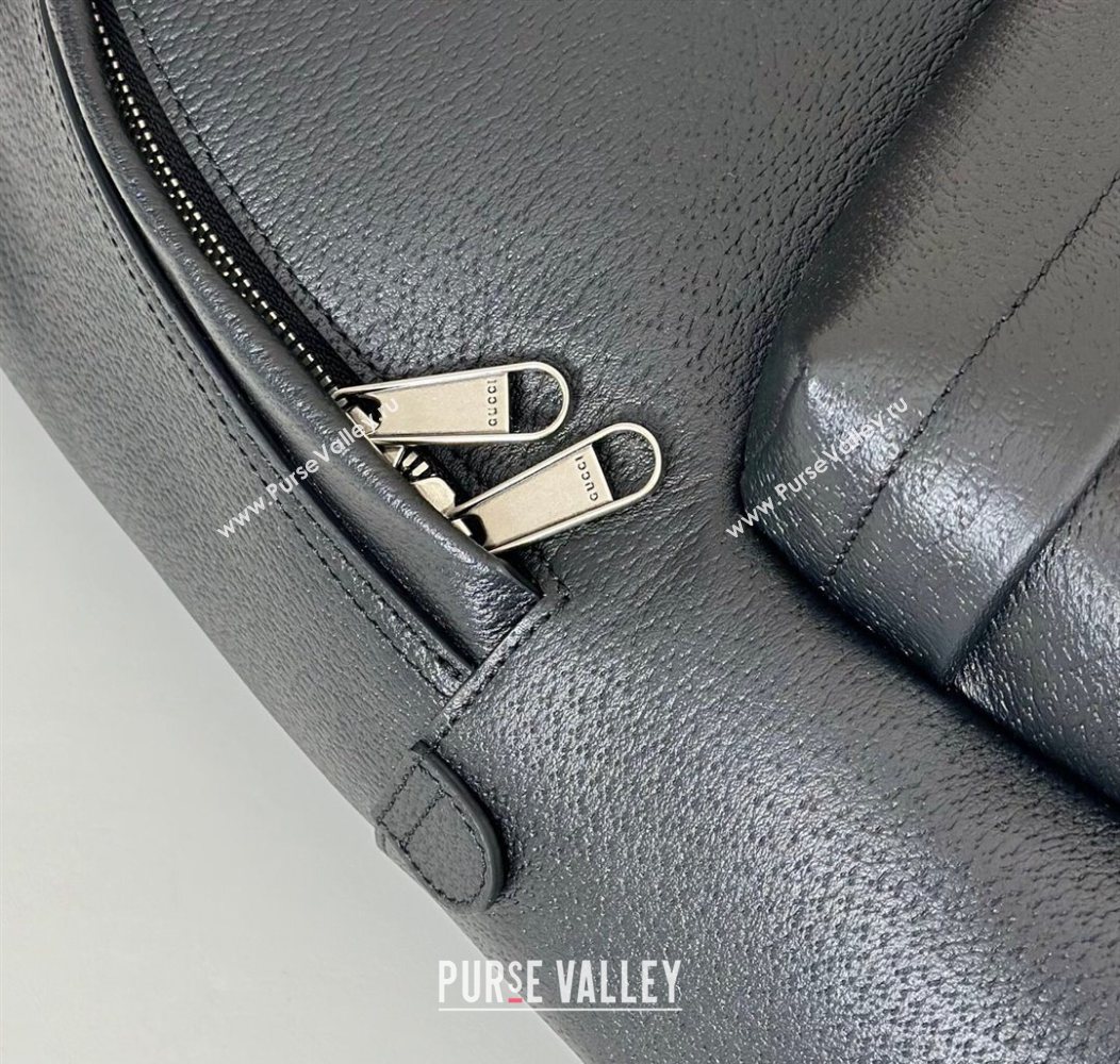 Gucci Ophidia Leather medium backpack bag Black 2025 834466 (DLH-250930098)
