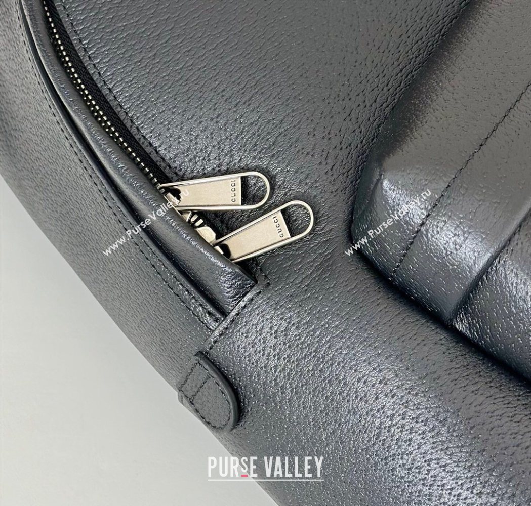 Gucci Mens Ophidia Leather medium backpack bag Black 2025 834466 (DLH-250930098)