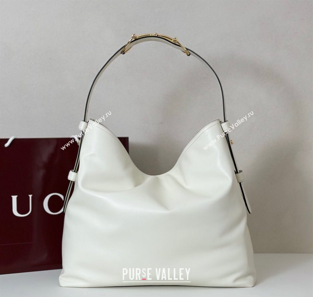 Gucci Beatrix Leather large tote bag White 2025 850546 (DLH-250930095)