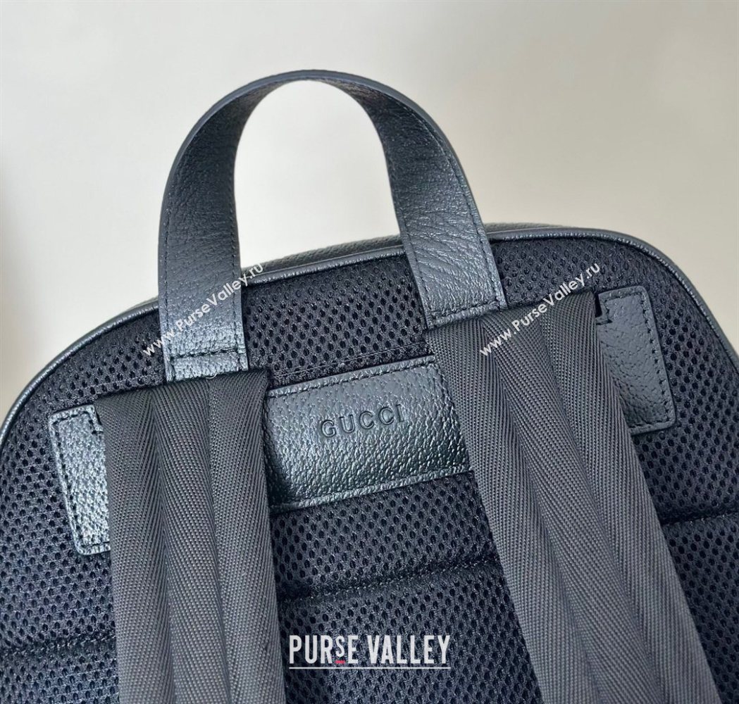 Gucci Mens Ophidia Leather medium backpack bag Black 2025 834466 (DLH-250930098)