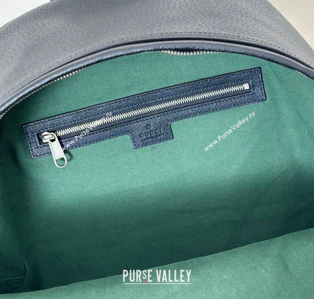 Gucci Mens Ophidia Leather medium backpack bag Black 2025 834466 (DLH-250930098)