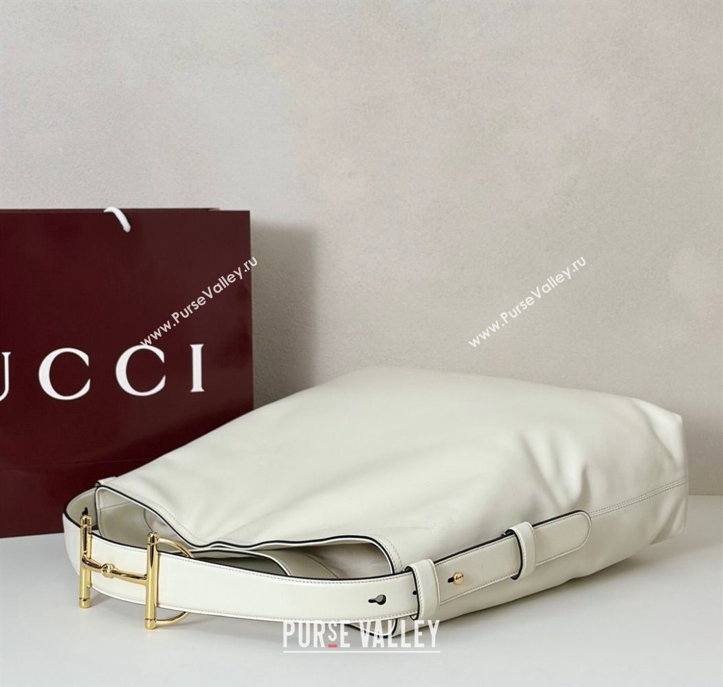Gucci Beatrix Leather large tote bag White 2025 850546 (DLH-250930095)