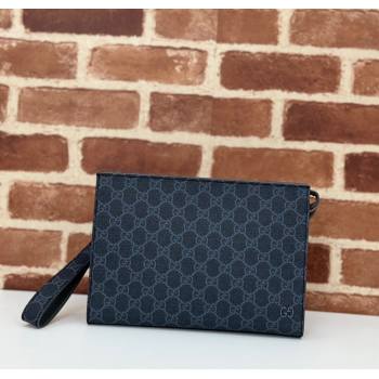 Gucci Mens GG Canvas small pouch Black 2025 768255 (DLH-250930115)