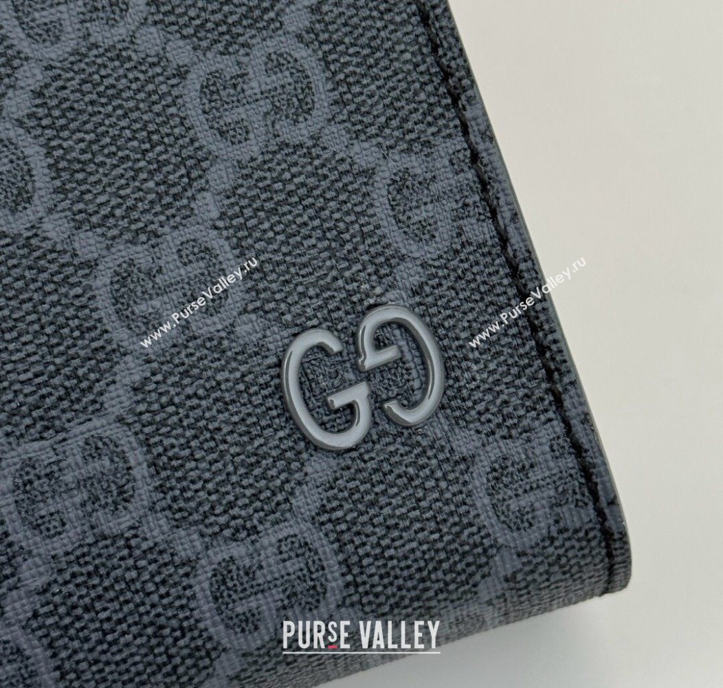 Gucci Mens GG Canvas small pouch Black 2025 768255 (DLH-250930115)