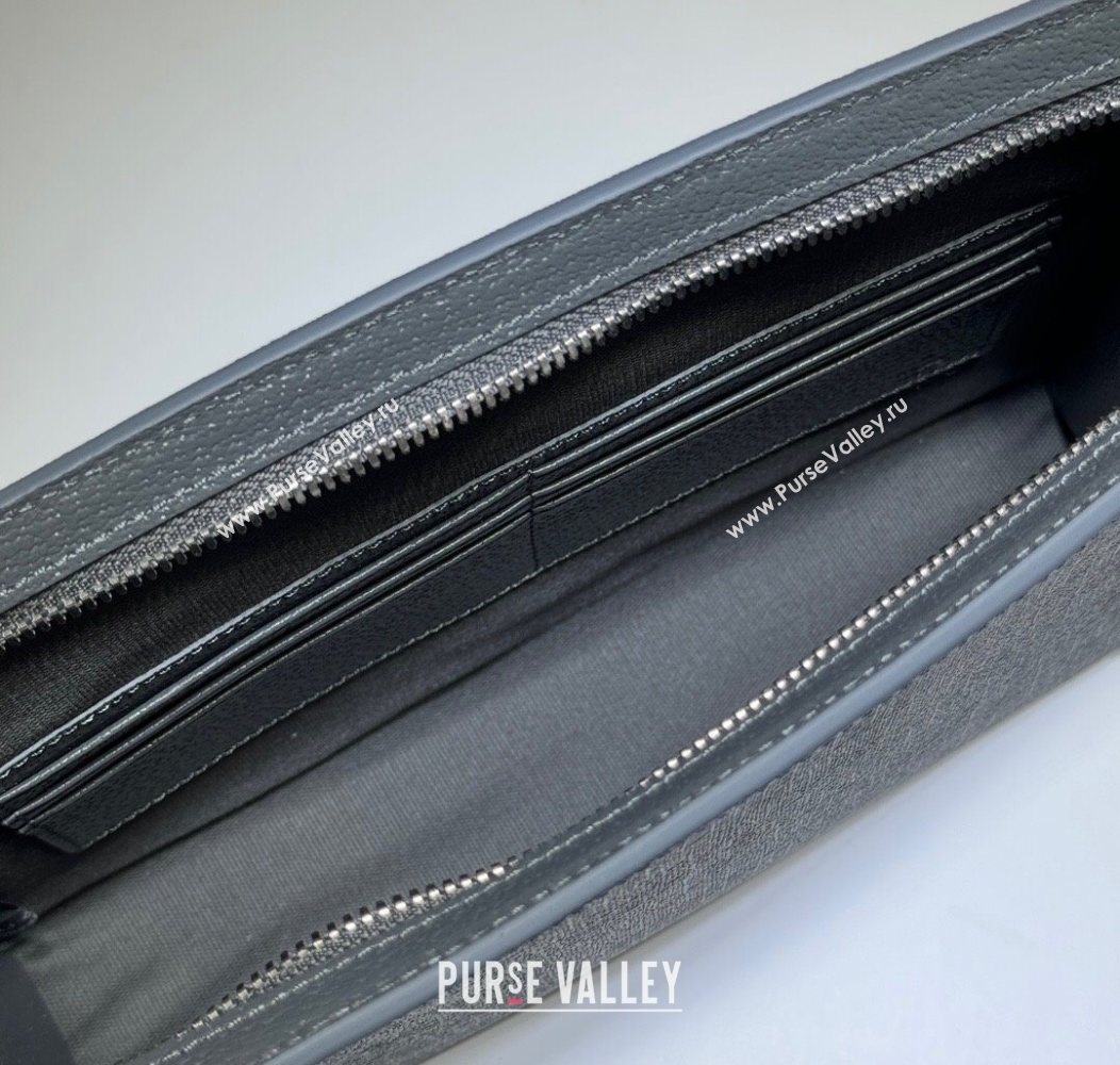 Gucci Mens GG Canvas small pouch Black 2025 768255 (DLH-250930115)