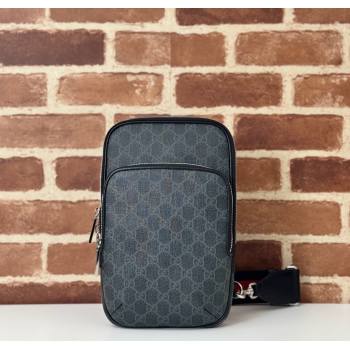Gucci Mens GG Canvas small slingback bag Black 2025 822073 (DLH-250930117)
